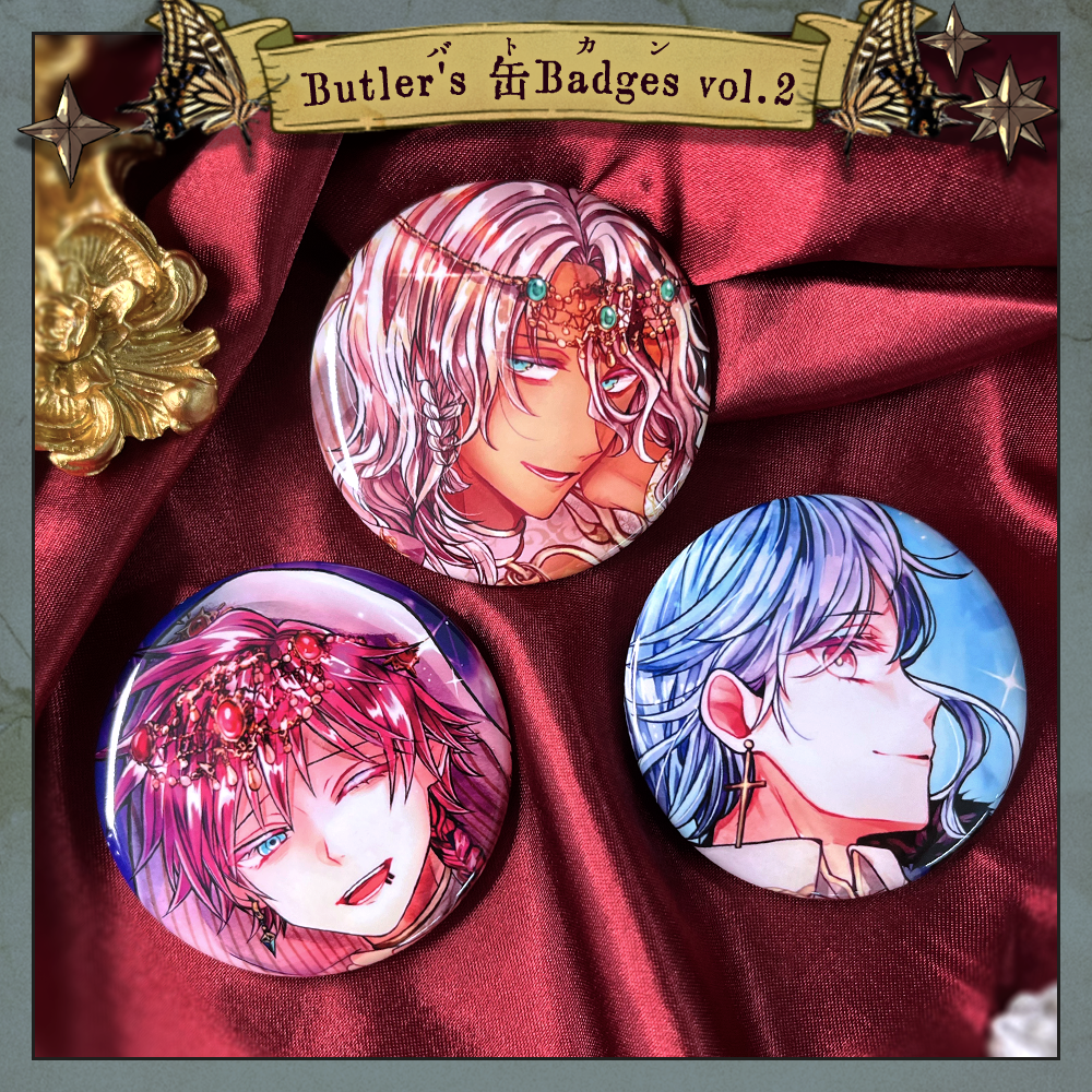 Butler's 缶Badges vol.2（無くなり次第販売終了 リフレクターver）