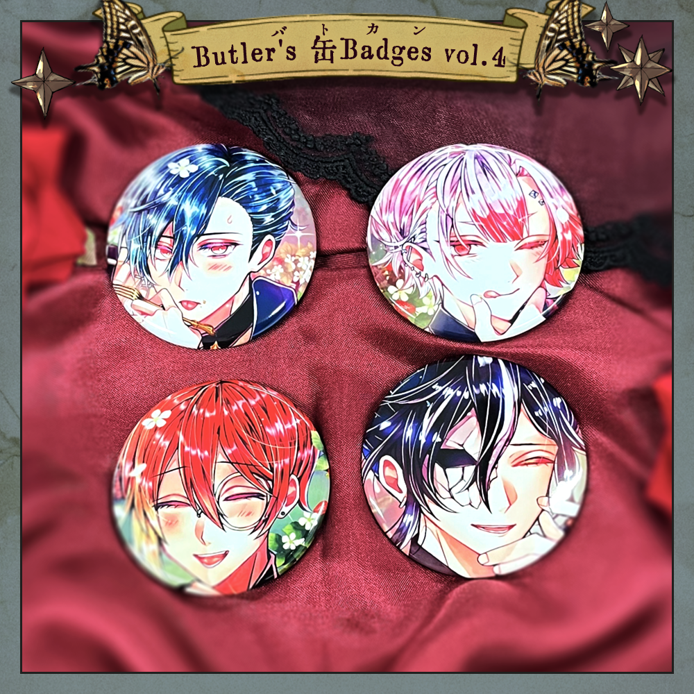 Butler's 缶Badges vol.4 〜グリッターver〜