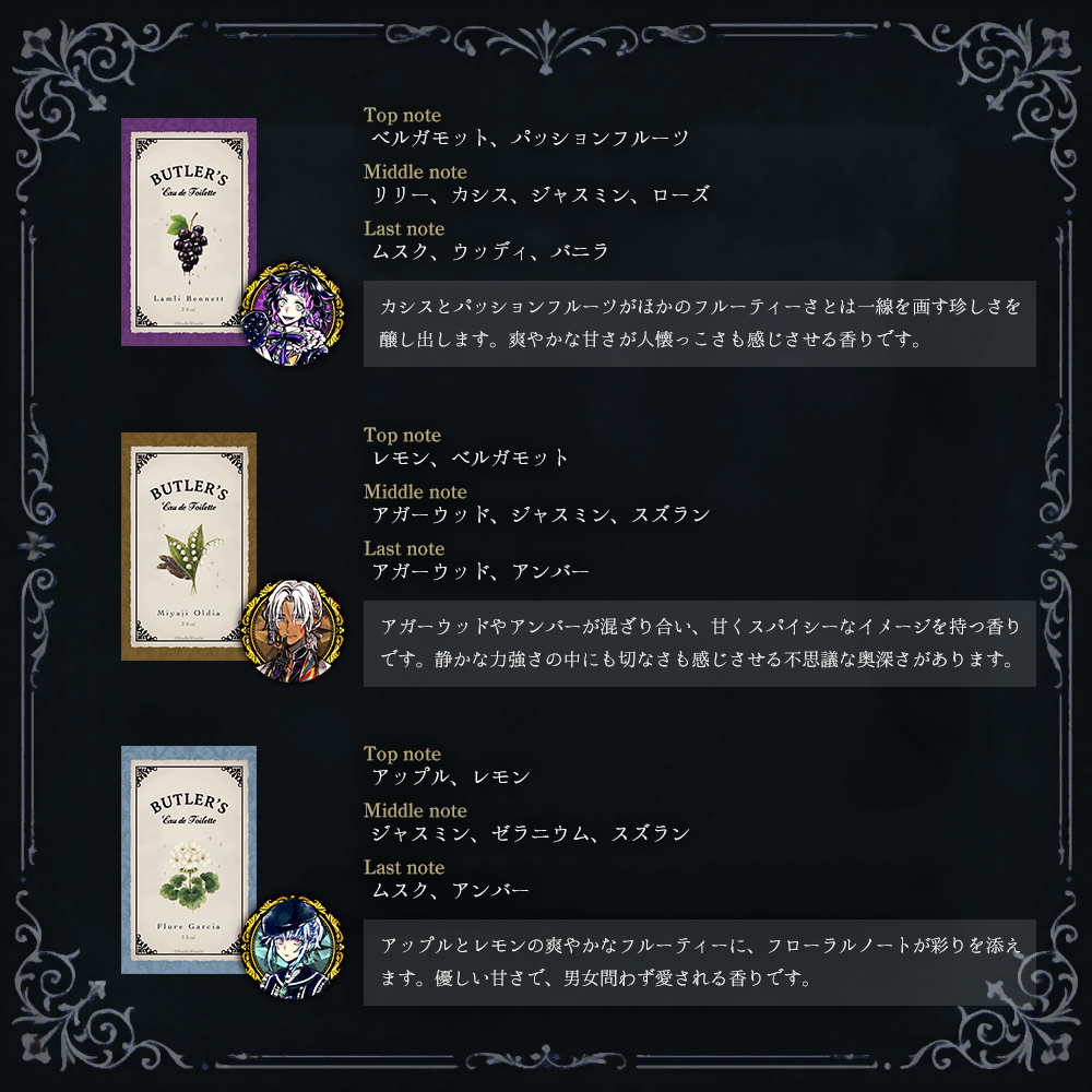 【予約2】Butler's Fragrance[水香水]