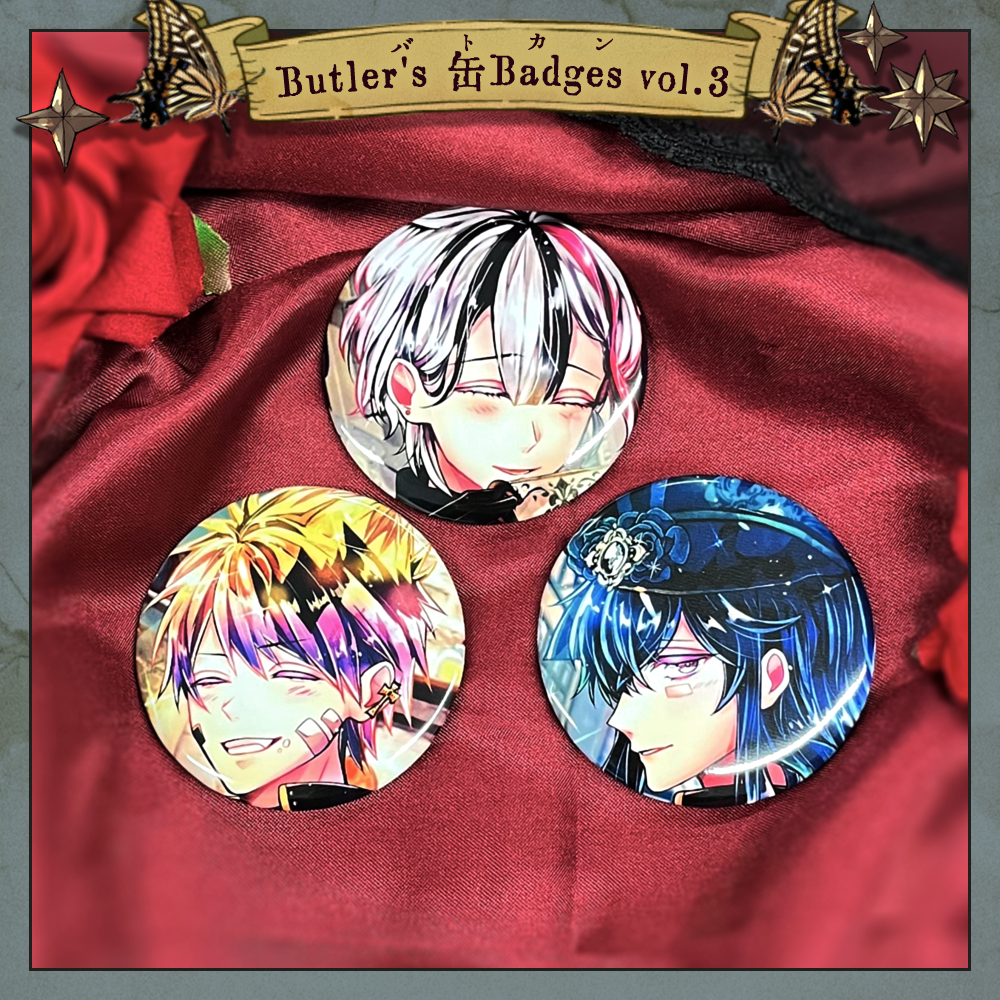 Butler's 缶Badges vol.3 〜グリッターver〜