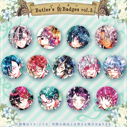 Butler's 缶Badges vol.5 〜グリッターver〜