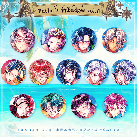 Butler's 缶Badges vol.6 〜グリッターver〜