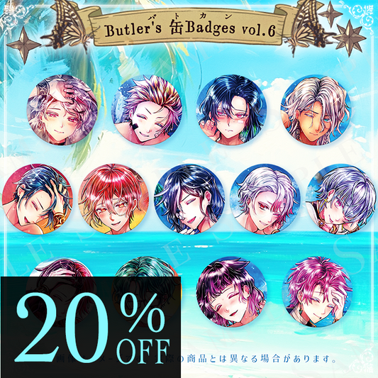 Butler's 缶Badges vol.6 〜グリッターver〜